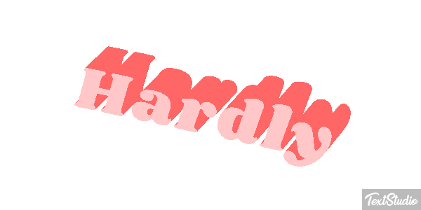 Hardly Text effect