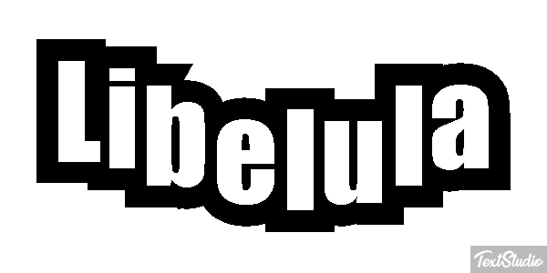 Libélula Efecto de texto