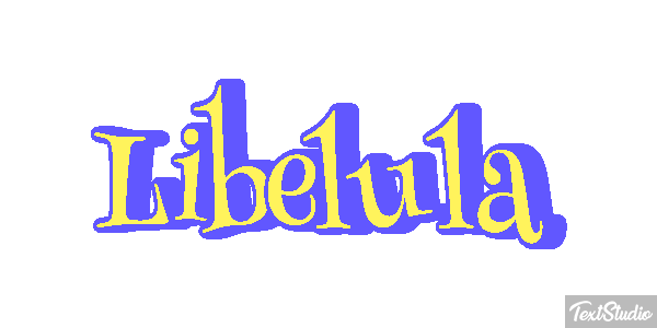 Libélula Efecto de texto
