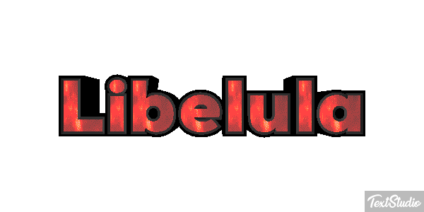 Libélula Efecto de texto