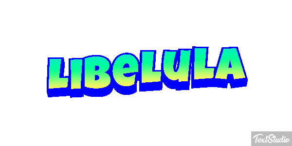 Libélula Efecto de texto