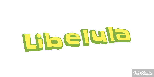 Libélula Efecto de texto