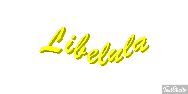 Libélula Efecto de texto