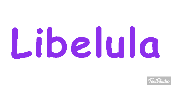Libélula Efecto de texto
