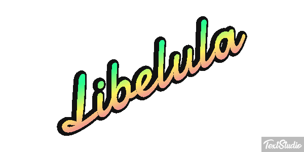 Libélula Efecto de texto