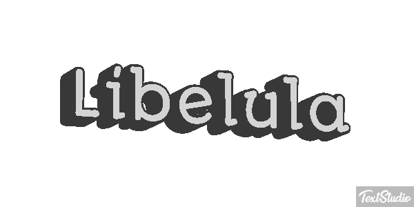 Libélula Efecto de texto