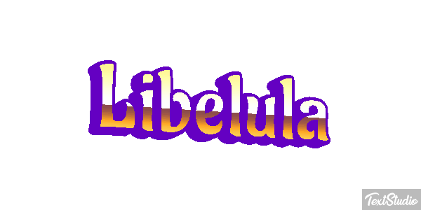 Libélula Efecto de texto