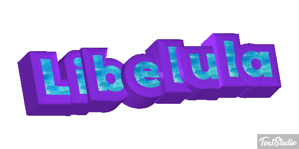 Libélula Efecto de texto
