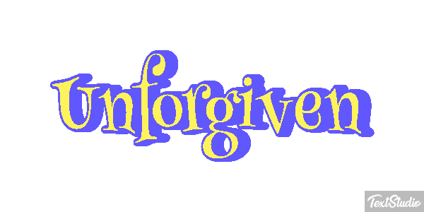 Unforgiven Tekst effect