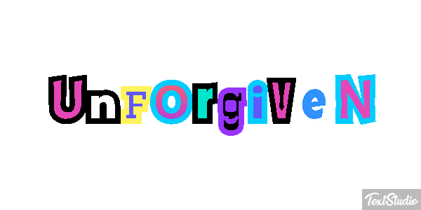 Unforgiven Tekst effect