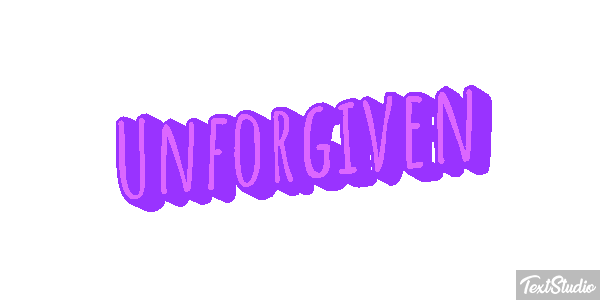 Unforgiven Tekst effect