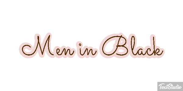 Men in Black Text effect
