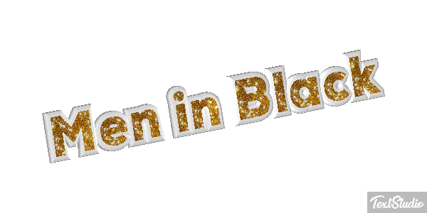 Men in Black Text effect