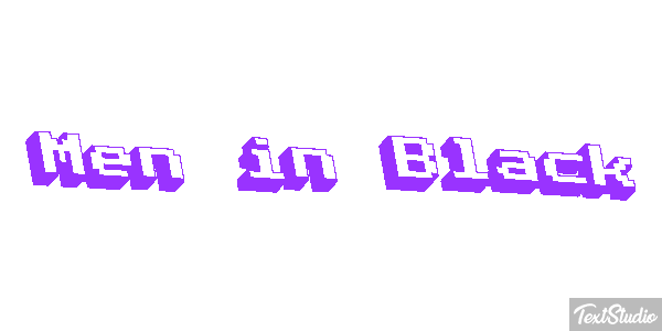 Men in Black Text effect