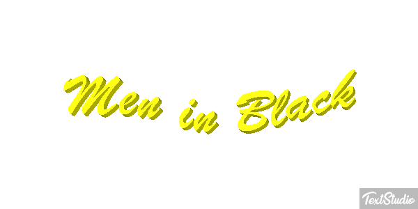 Men in Black Text effect