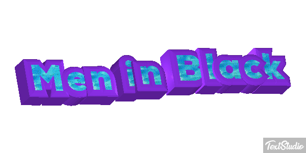 Men in Black Text effect