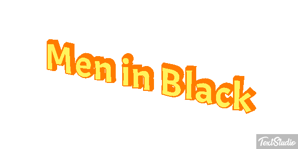 Men in Black Text effect