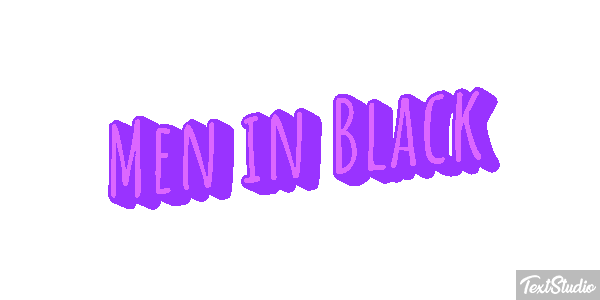 Men in Black Text effect