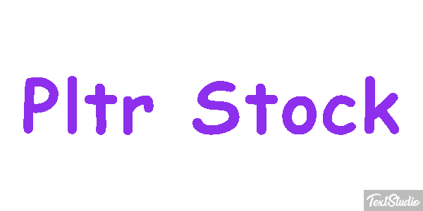 Pltr Stock Tekst effect