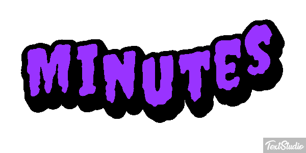 Minutes Text effect