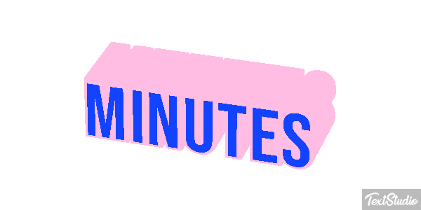 Minutes Text effect