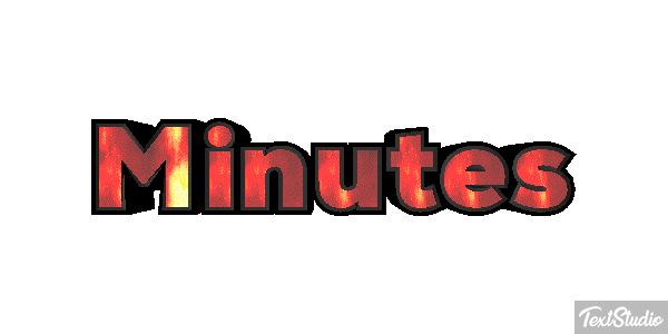 Minutes Text effect