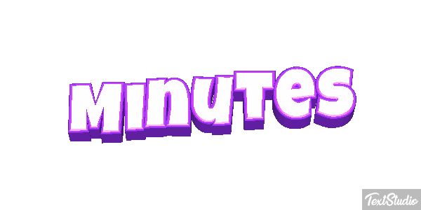Minutes Text effect
