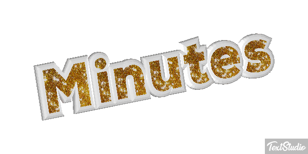 Minutes Text effect
