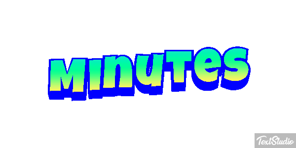 Minutes Text effect