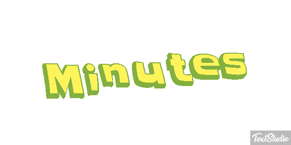 Minutes Text effect