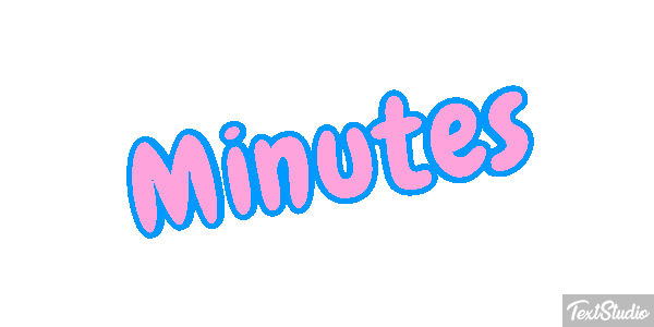 Minutes Text effect