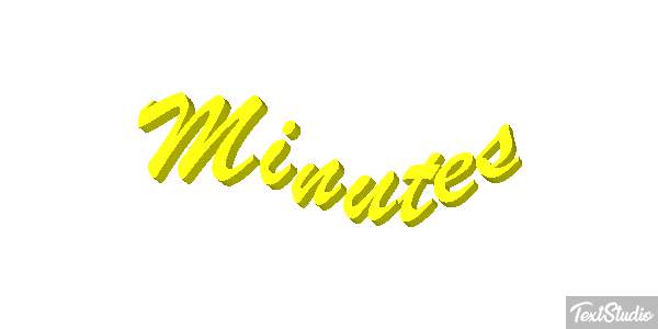 Minutes Text effect