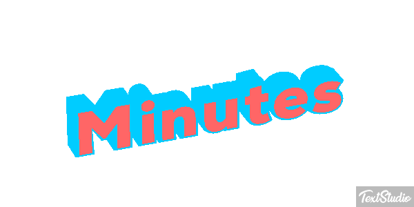 Minutes Text effect