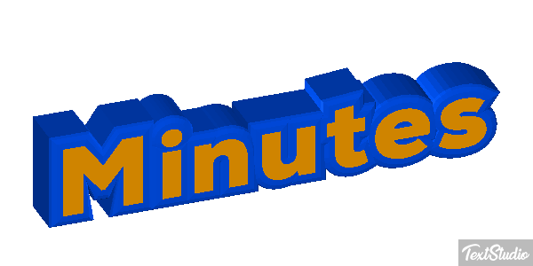 Minutes Text effect