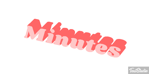 Minutes Text effect