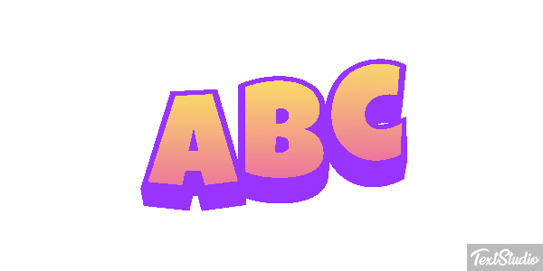 Abc Text effect