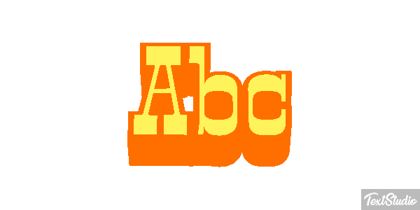 Abc Text effect