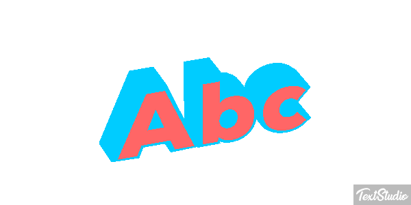 Abc Text effect