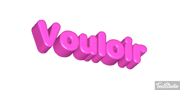 Vouloir Effetto testo