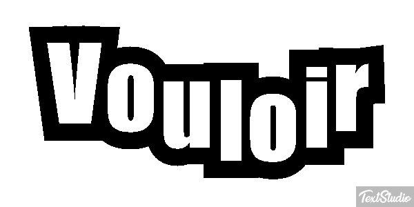 Vouloir Effetto testo