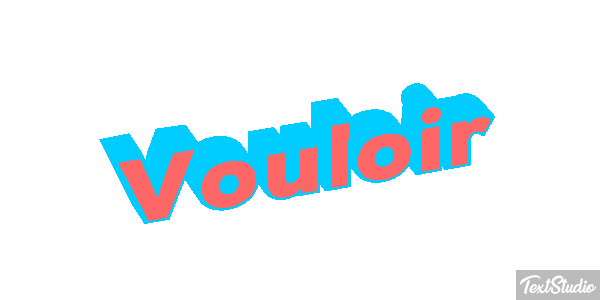 Vouloir Effetto testo