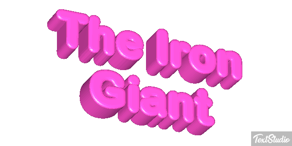 The Iron Giant Efecto de texto