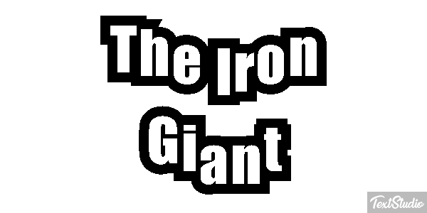 The Iron Giant Efecto de texto