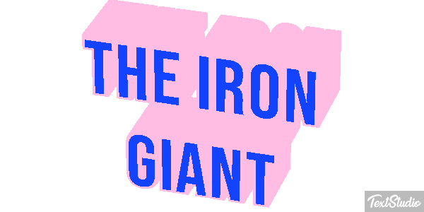 The Iron Giant Efecto de texto