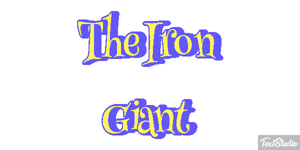 The Iron Giant Efecto de texto