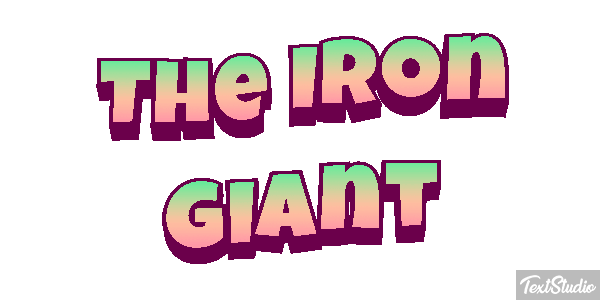 The Iron Giant Efecto de texto