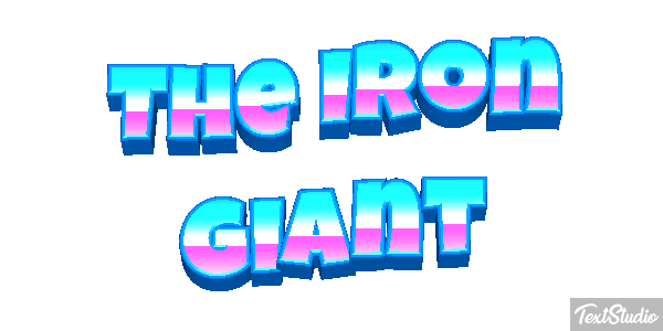 The Iron Giant Efecto de texto