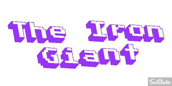 The Iron Giant Efecto de texto