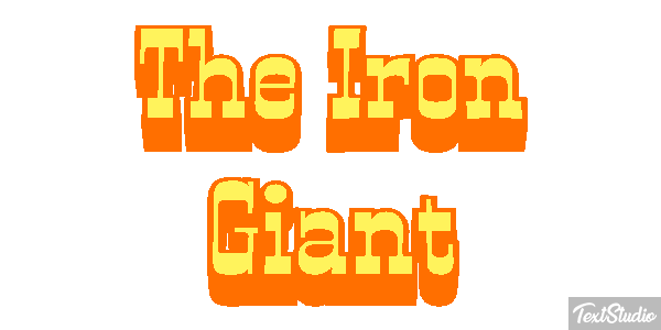 The Iron Giant Efecto de texto