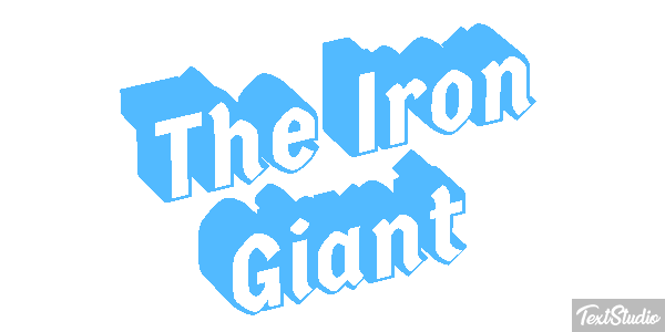The Iron Giant Efecto de texto